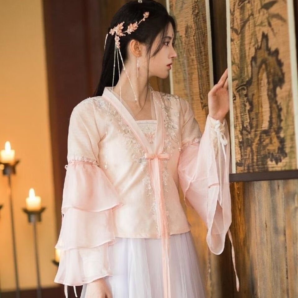 禾佳成如意芳霏同款古装汉服鞠婧祎同款唐朝女襦裙仙女服贵妃侠女演出