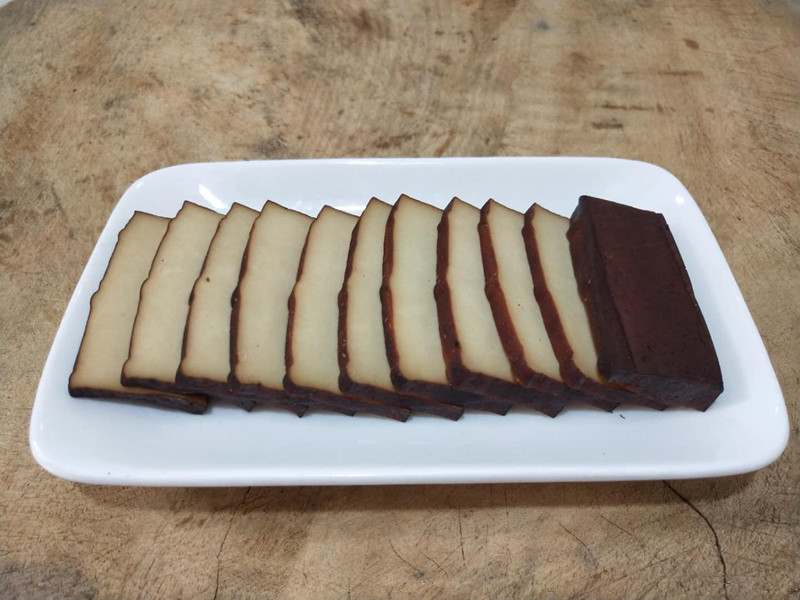 熏豆腐干750克6块四川达州特产腊豆干农家自制柴火熏香干咸味6块