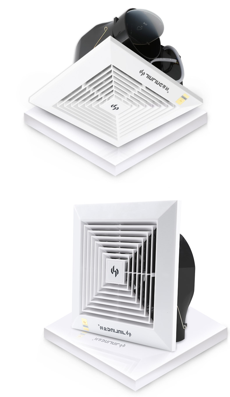 金羚(jinling)排气扇天花板吊顶式换气扇管道抽风机卫生间浴室吸顶排