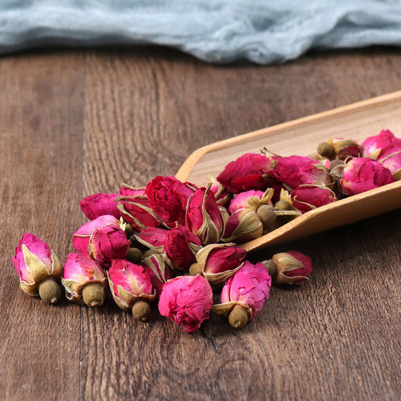 玫瑰中药材玫瑰花茶山东平阴玫瑰 重瓣玫瑰 玫瑰干玫瑰花蕾泡水 玫瑰