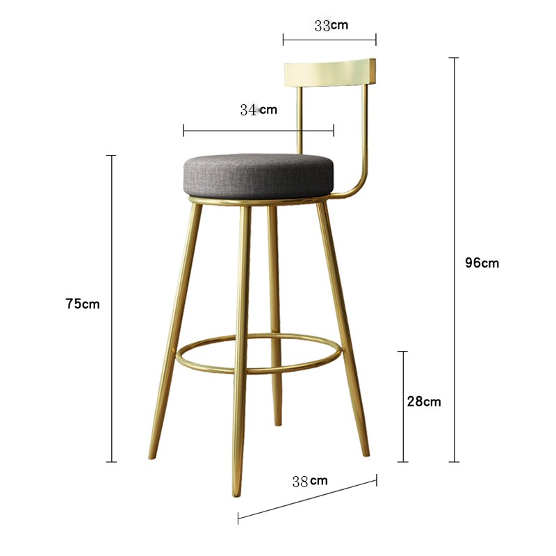 现代简约吧台椅高脚凳家用吧台凳前台吧椅高脚椅酒吧椅子北欧吧台凳鑫