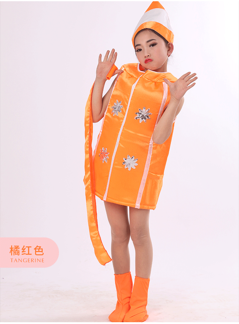 六一儿童演出服七彩画笔舞蹈服小荷风采表演服幼儿园铅笔蜡笔服装