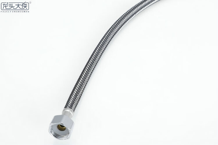 管软管不锈钢金属编织洗手面台盆菜盆4分防爆冷热水龙头尖头进水软管