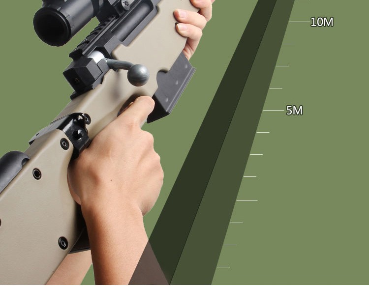 捷鹰大号awm狙手动击不抛壳水宝晶珠软弹枪绝地求生吃鸡合金模型可