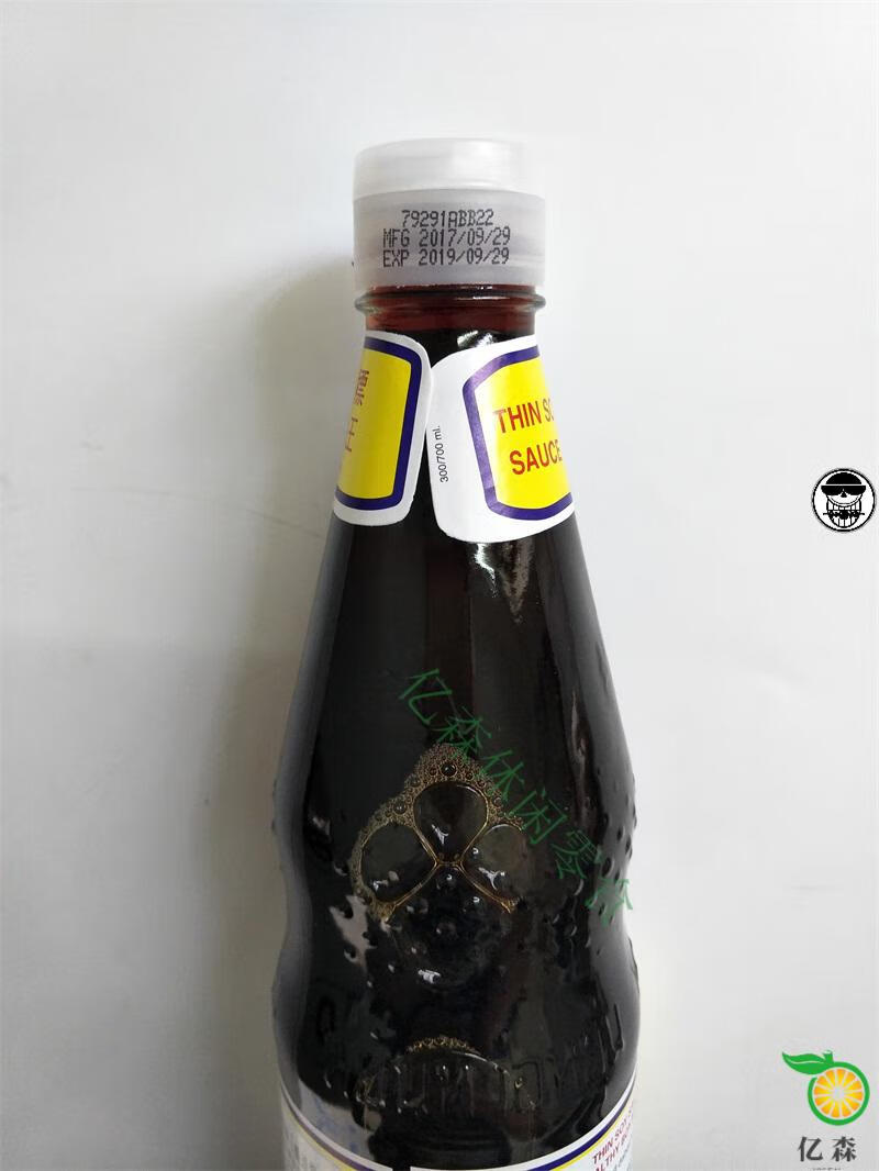 泰国仁和园肥儿标酱油豉油700ml12豉油王酿造调味黑酱油带卫检12700ml