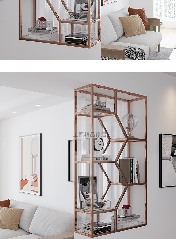 卫生间干区隔断 卫生间干区半墙隔断柜洗手台铁艺不锈钢半截落地