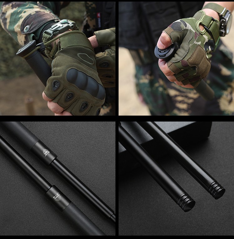 然极 野人谷甩棍机械棍轻重【单位列装款】伸缩棍防身甩棒战术车载