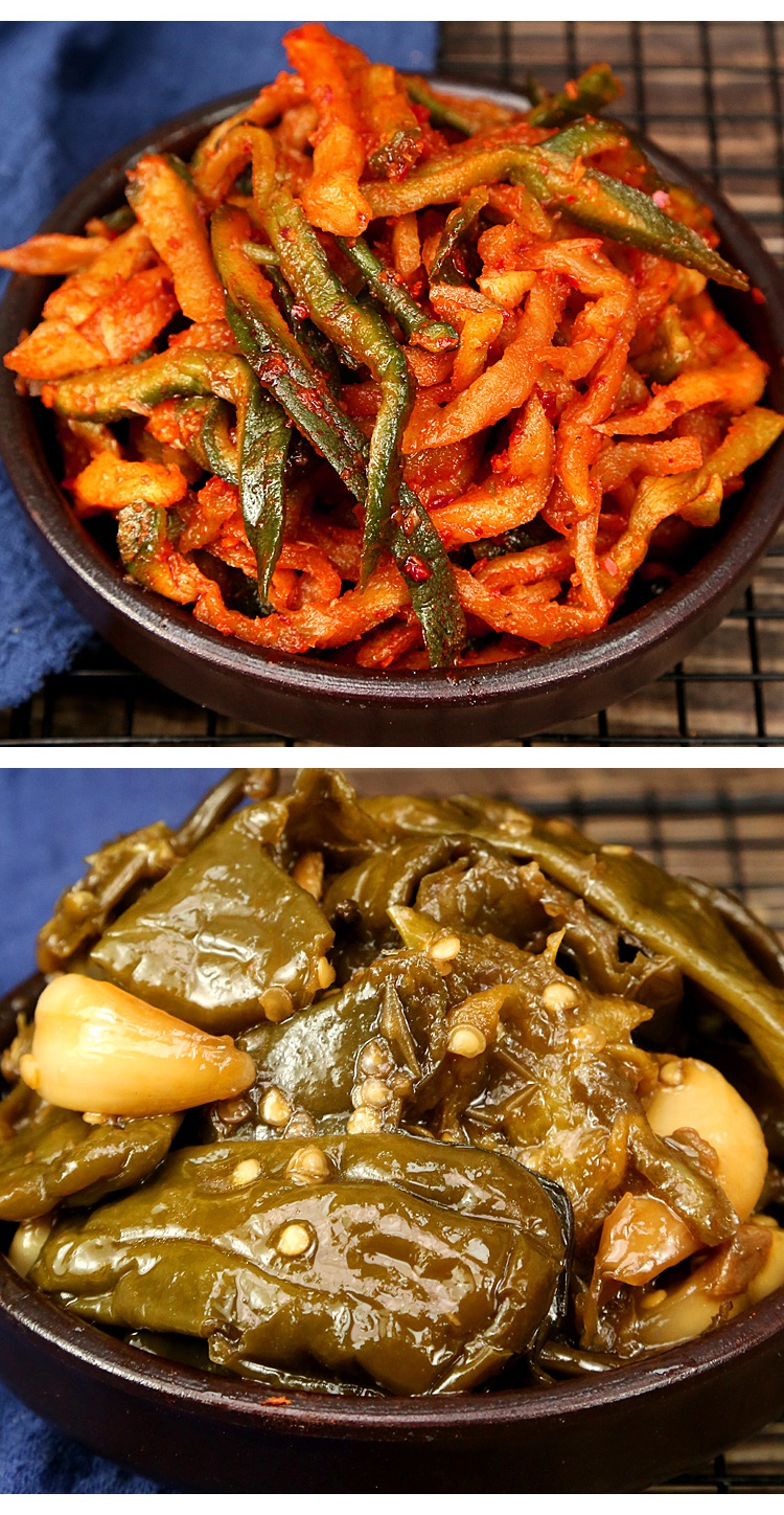 正宗泡菜延边产韩式萝卜条根蒜香葱萝卜块东北桔梗下饭咸菜 地窖桔梗