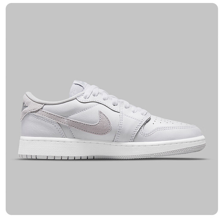 耐克nike官方旗舰air jordan aj1 low 灰白 低帮男女休闲鞋 cz0775