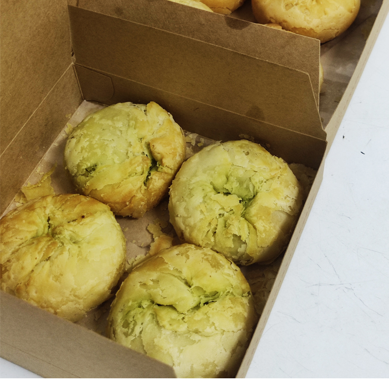 上海市龙华寺现烤月饼龙华素斋净素月饼苔条果仁月饼现做现发 苔条