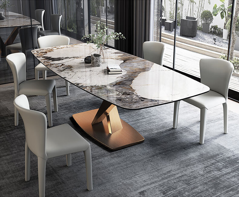 8米餐桌/6mm薄toscana岩板 玻璃底(【图片 价格 品牌 报价】-京东