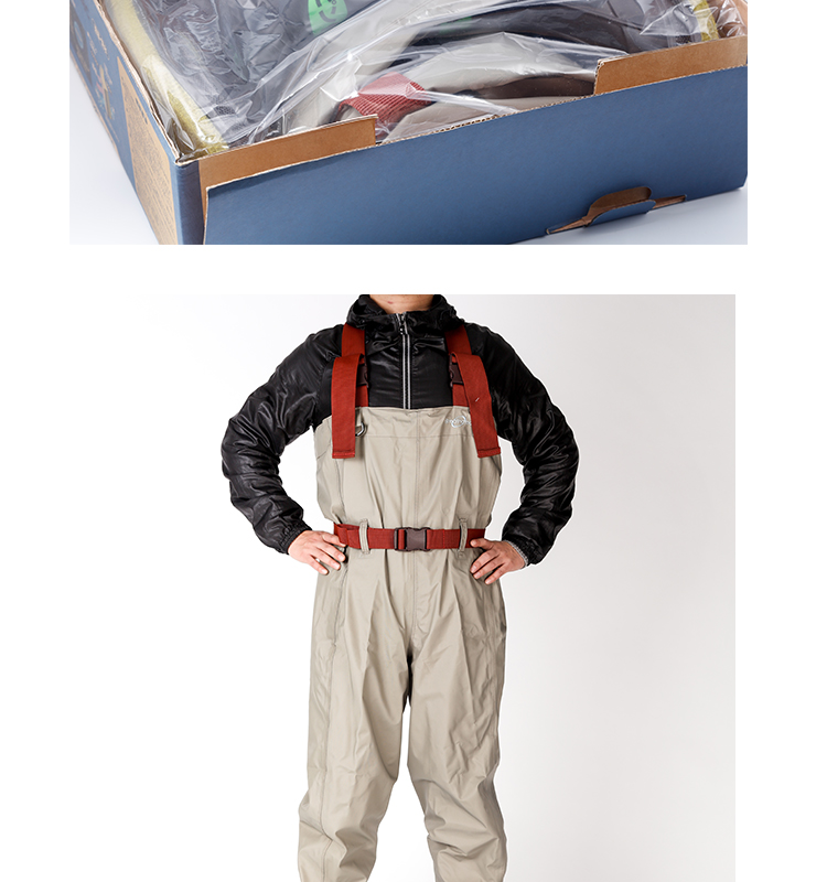 名古川日本prox涉水裤路亚裤钓鱼男飞蝇钓半身下水服透气连体捕鱼裤