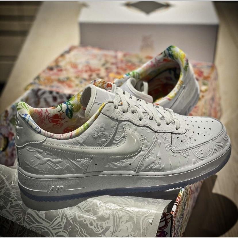 1 cny af1新年剪纸空军一号白色铜钱男鞋女鞋休闲板鞋 af1剪纸 原装