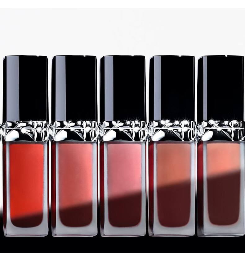 迪奥【妆点笑容】(diro)烈艳蓝金锁色唇釉999 626 持妆口红 着我红妆