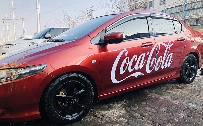 可口可乐网红车贴个性创意车身拉花改装划痕遮挡百事可乐汽车贴纸