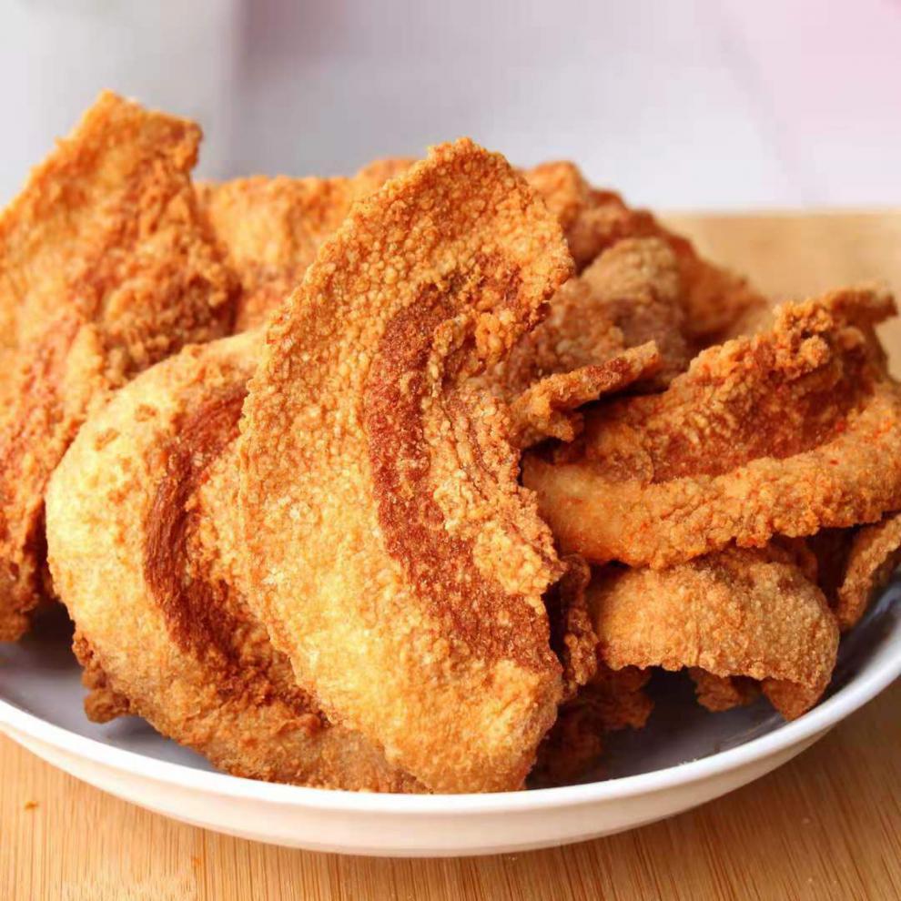 味三喜老青岛脂渣 温州特产边角料小吃炸脆皮五花肉脂渣 猪油渣 原味