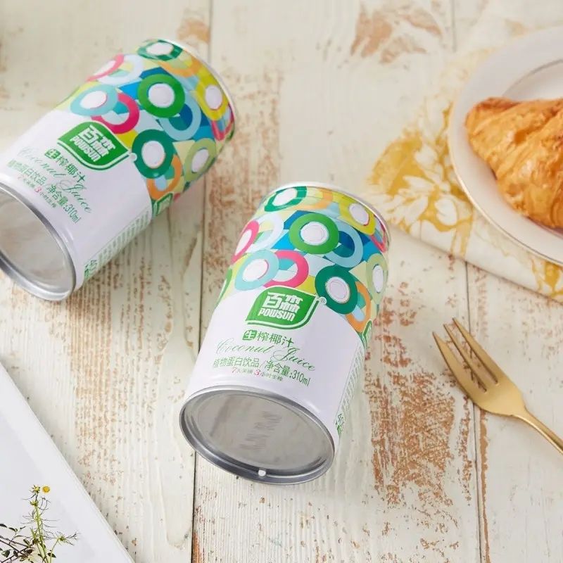 百森生榨椰子汁植物蛋白质饮料310mlx12罐装整箱果味椰汁饮品310ml12