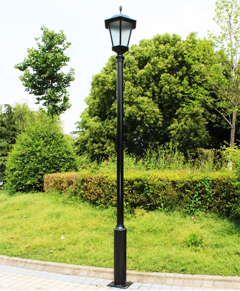 庭院灯户外防水3米led路灯花园别墅小区道路灯超亮高杆景观灯n款灯杆