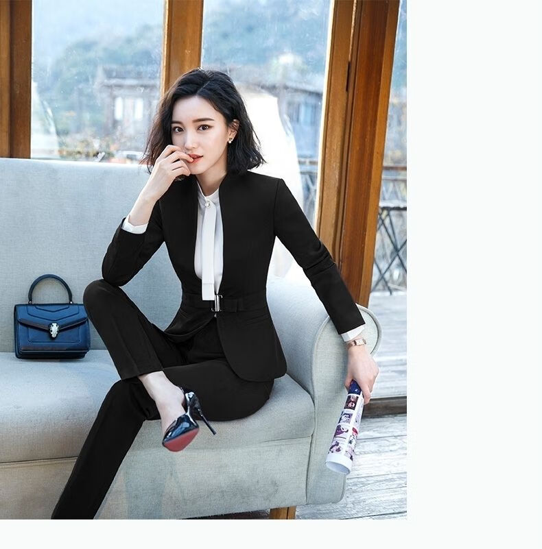 秋季上新西服套装女2021新款红色西服套装女神范新款ol职业西装英伦