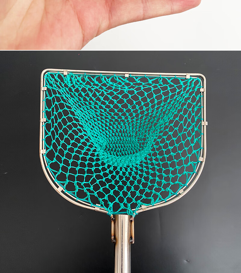 fsydfhb 不锈钢抄网小号捞鱼网捞虾渔具海鲜网兜鱼捞螃蟹全套一体实心