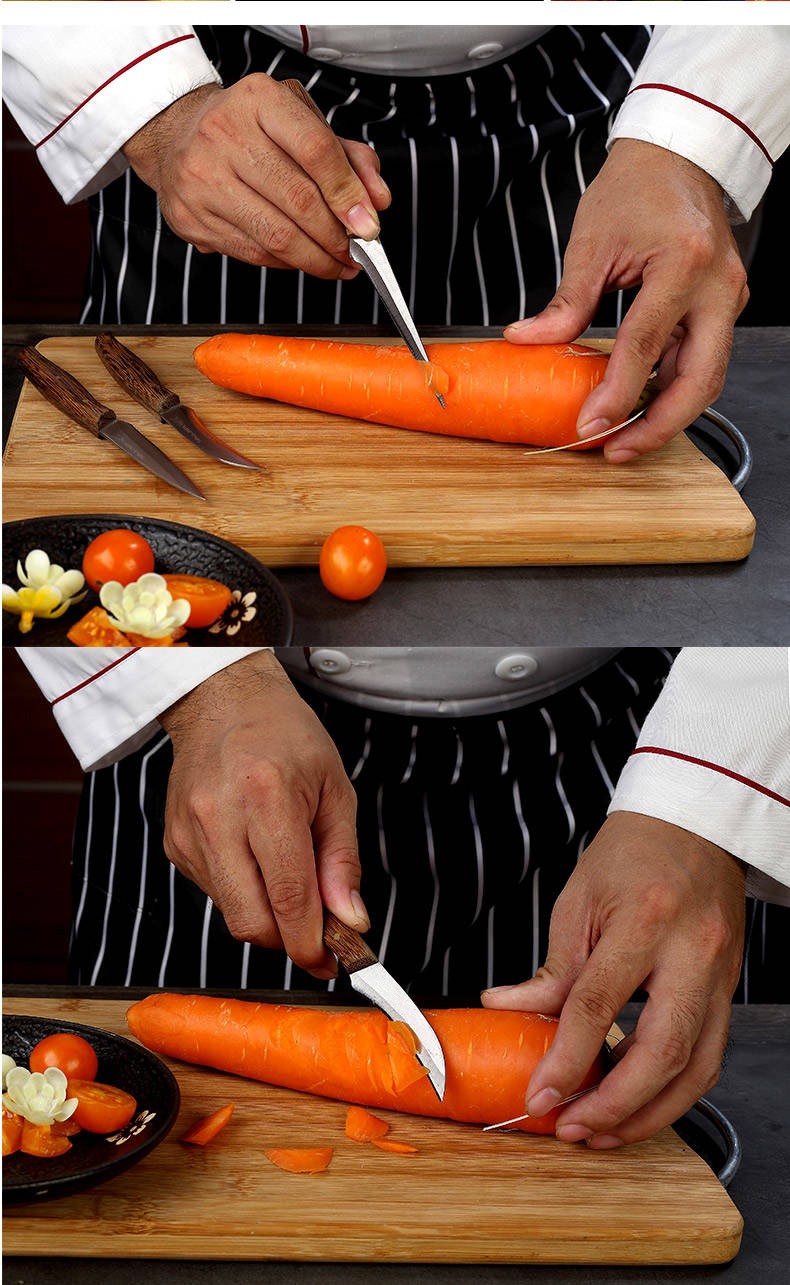 水果雕刻入门果蔬雕刻刀厨师雕花主刀专业厨师不锈钢食品雕花小刀厨房