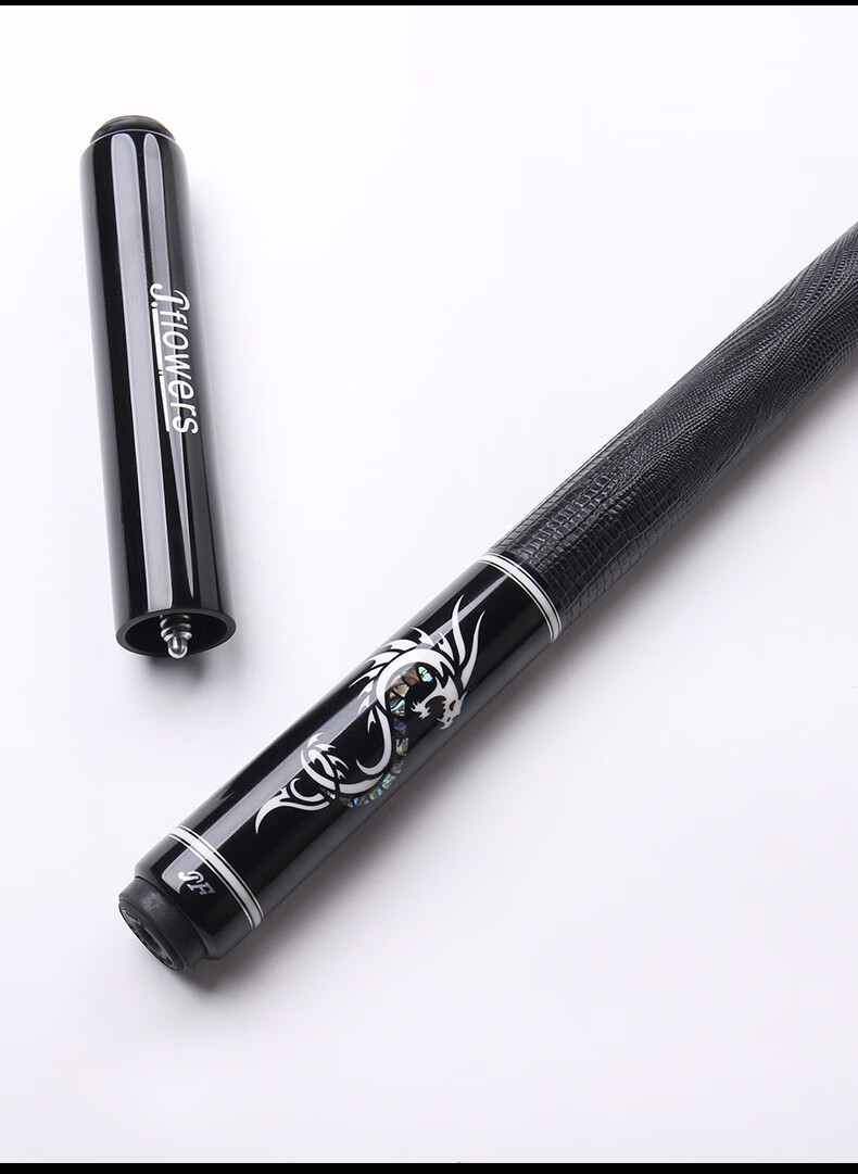 jf腾龙黑科技台球杆碳素碳纤维球杆中式黑八美式分体九球杆大头杆黑龙