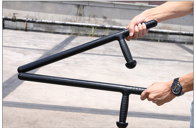 武术器材 t型拐棍武术丁字拐杖纯钢伸缩棍 精细abs材料2根t型棍