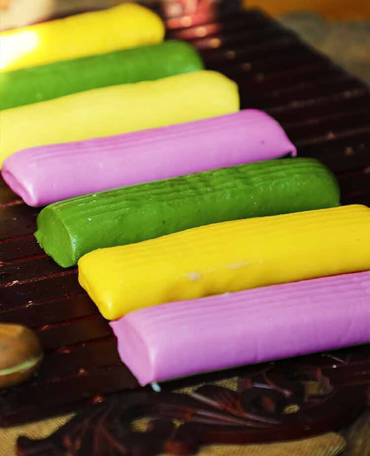 五彩谷蔬年糕500g*2包艾草紫薯果蔬彩色五谷杂粮年糕条片浙江特产