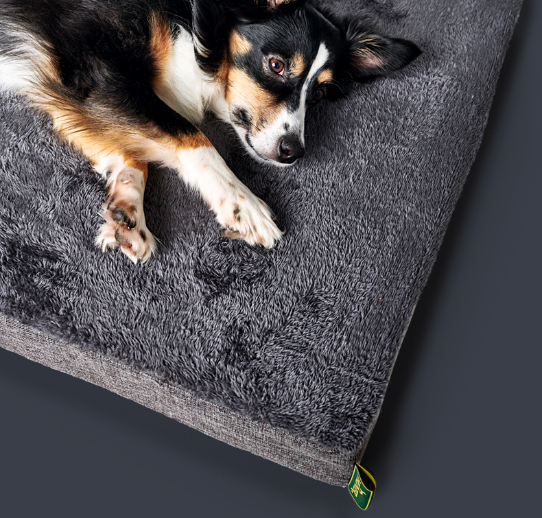 记忆睡垫德国减压防滑可拆洗狗窝垫均匀承托四季通用hunter灰色m