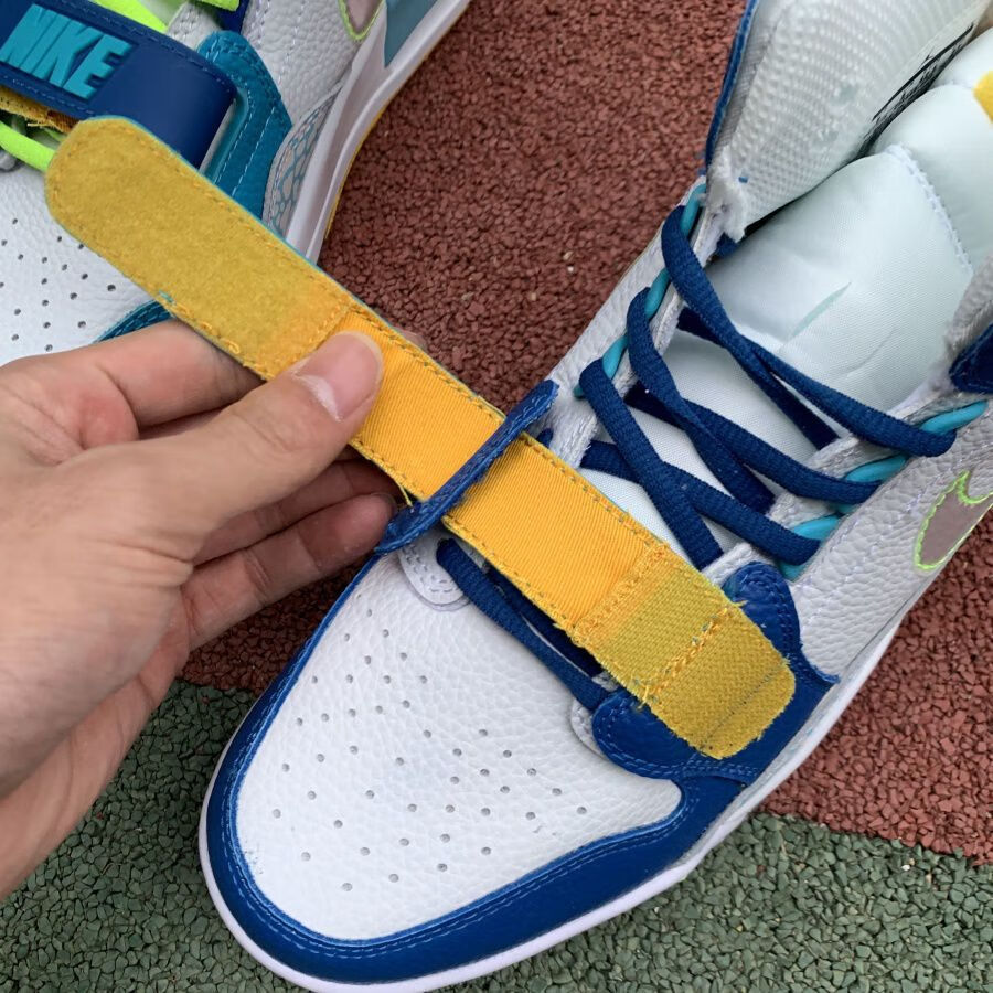 耐克休闲运动跑步鞋子legacyaj312high鸳鸯白蓝拼接湖水蓝高帮篮球鞋