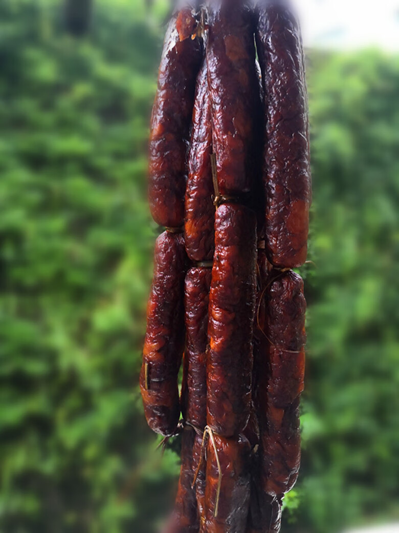 正宗湖北宜昌香肠长阳五峰特产新腊肠 川味熏微麻辣香肠mm 腊肥肠500