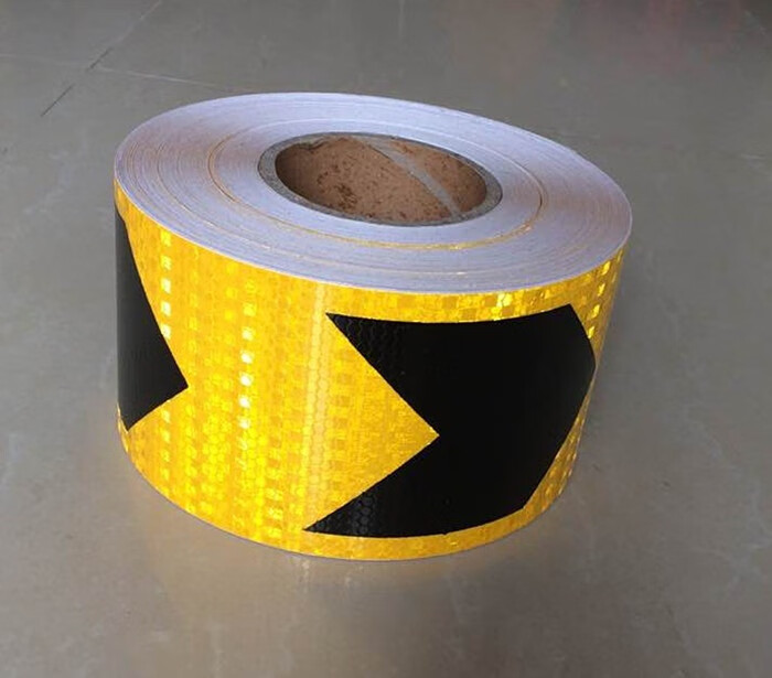 箭头反光导向标货车保险杠防撞反光条车库护栏警示反光贴条装饰贴 10