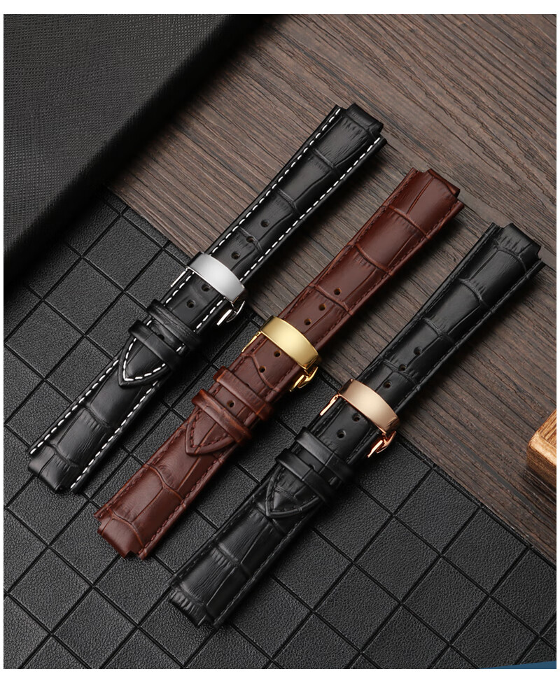 威登表带lv智能腕表系列tambour q1121 q114k真皮手表带凸口牛皮男女