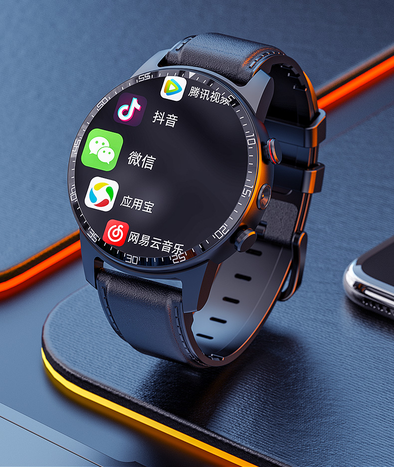 apple鸣动智能手表男电话成人多功能4g通可插卡下载app学生初中高中生