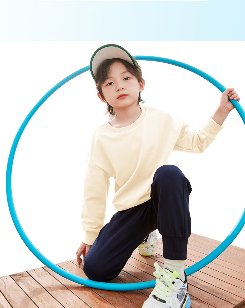 Jeanswest Boys' Sportswear Set, Spring And Autumn Style 2026 New Collection, Children's Sweatshirt Two-Piece Set, Spring Outfit for Boys, Chinese-Style Clothing 7