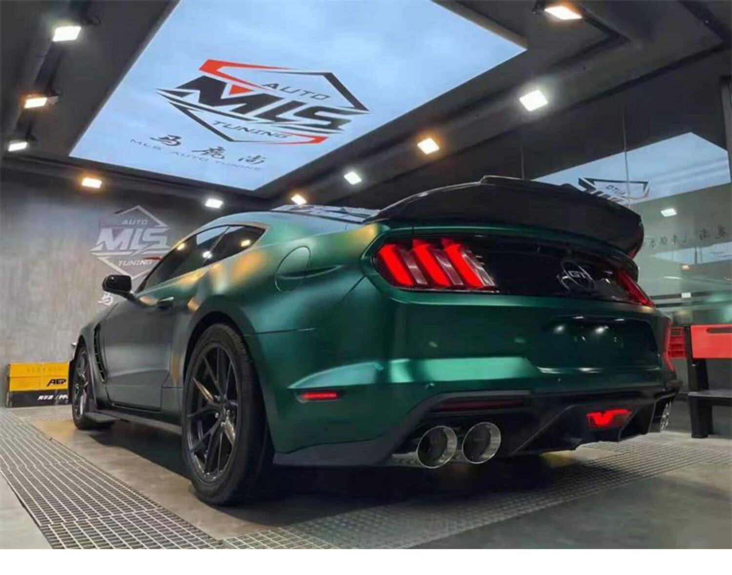 福特野马改装尾翼适用于适用15-22款改装mustang碳纤维小免打孔外饰