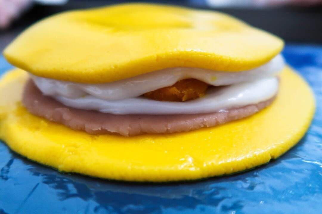 顺丰漳州东山关帝大饼手工中秋月饼麻薯肉松馅奶香闽南特产500g 关帝