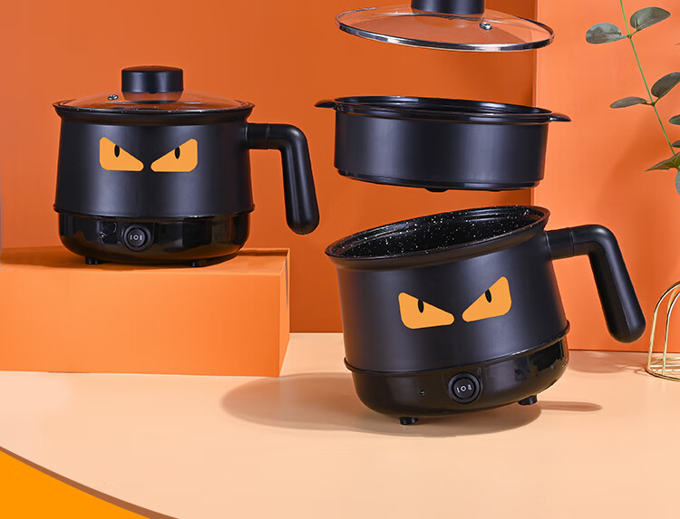 德国进口品质电煮锅多功能学生宿舍煮面小型功率火锅家用小电锅单人电