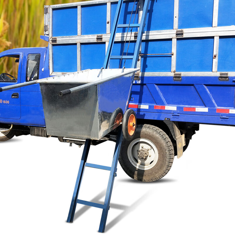 车载粮食提升机爬山虎上料机自动升降折叠上粮机下乡收粮装车爬坡机