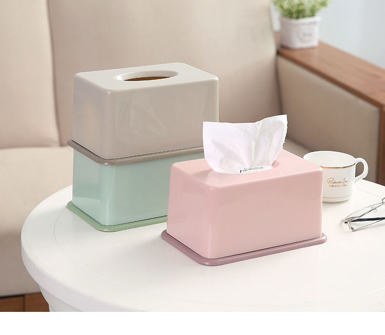升降式纸巾盒茶几抽纸盒 客厅餐巾纸收纳盒桌面纸抽盒 绿色 1个装