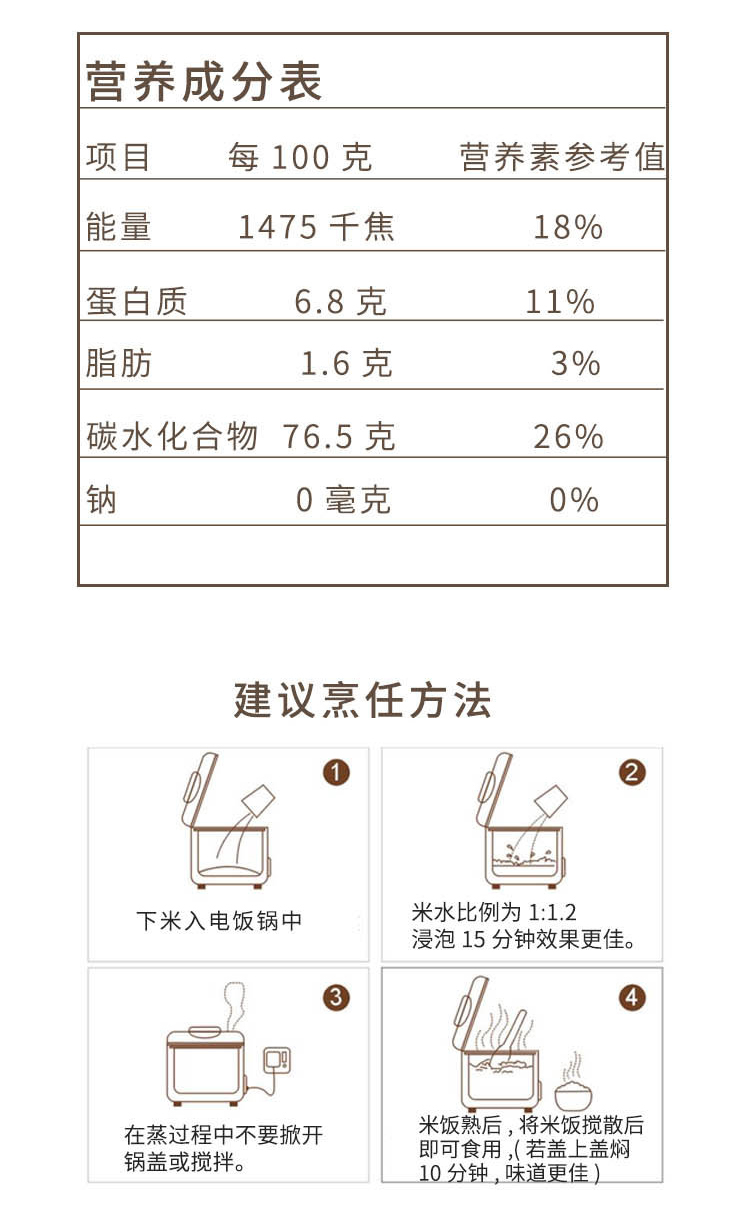 礼盒装善粮汇有机胚芽米5斤1岁儿童宝宝食用营养粥米健康大米日本越光