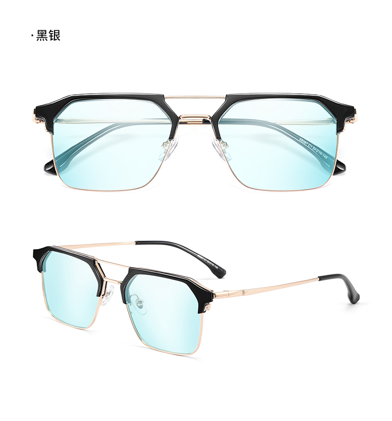 lashion 乐申正品红绿色盲色弱矫正眼镜男士透明无色看图专用可配近视