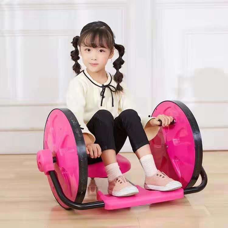 儿童手摇车风火轮扭扭车漂移车三轮童车自行车黄色