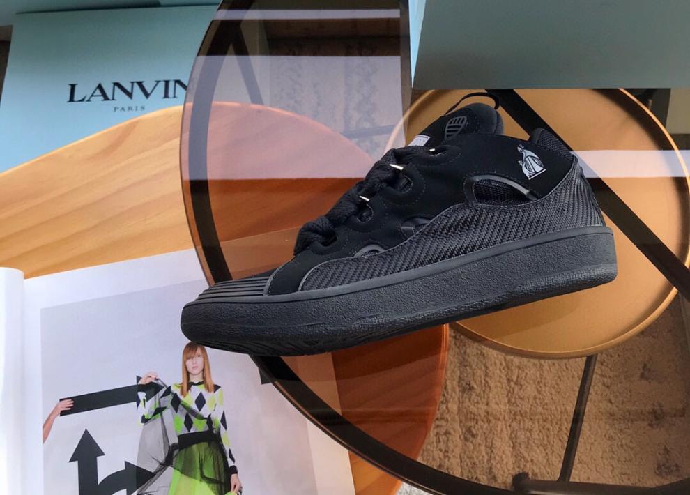 鞋时尚新款浪凡面包鞋拼色厚底德训鞋情侣老爹鞋大系带男女跑步板鞋