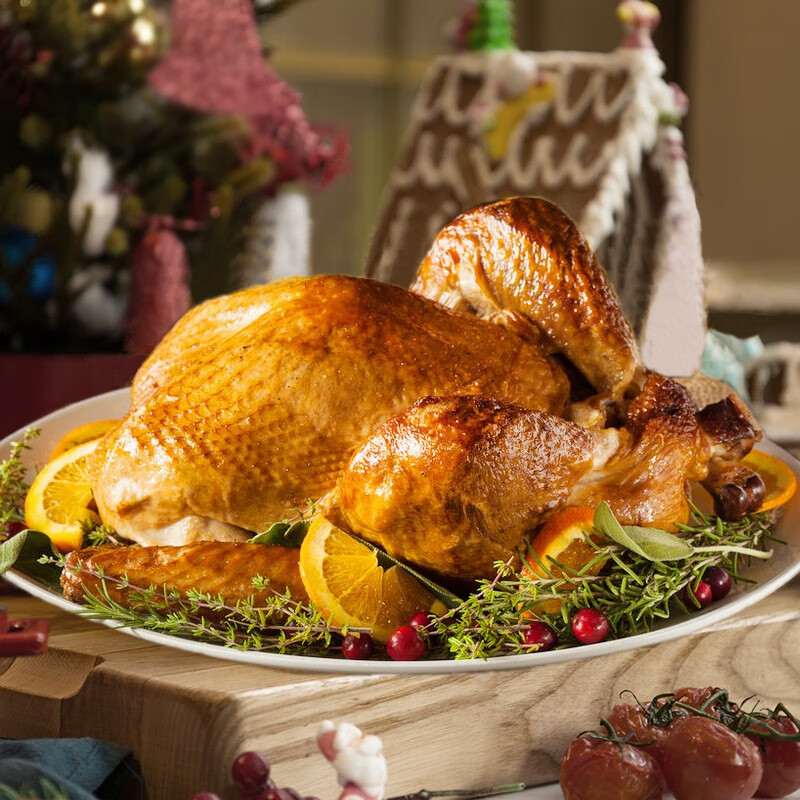 烤火鸡圣诞节烤火鸡感恩节烤鸡腿酒吧餐厅party整只10斤以上 10斤以上