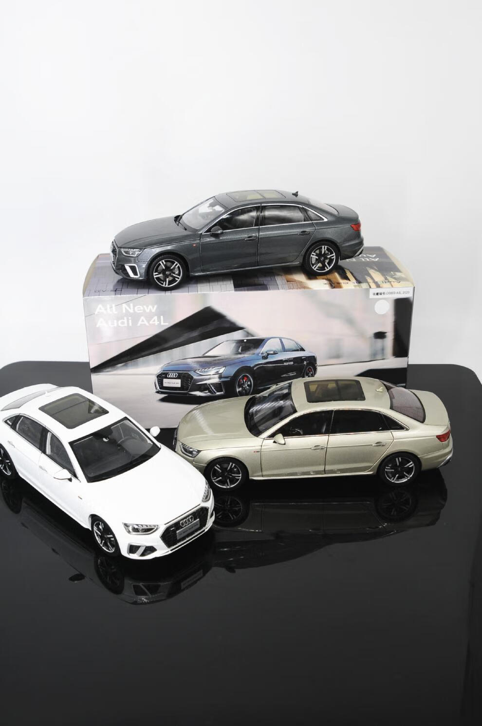 一汽原厂2020a4l 1:18仿真合金汽车模型audi车模礼品收藏 白色【图片