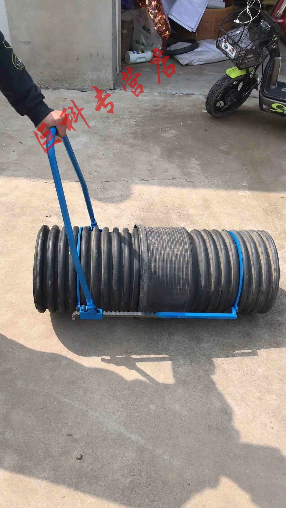 hdpe双壁波纹管安装神器拉紧器工具套管通用型连接器网红抖音对接