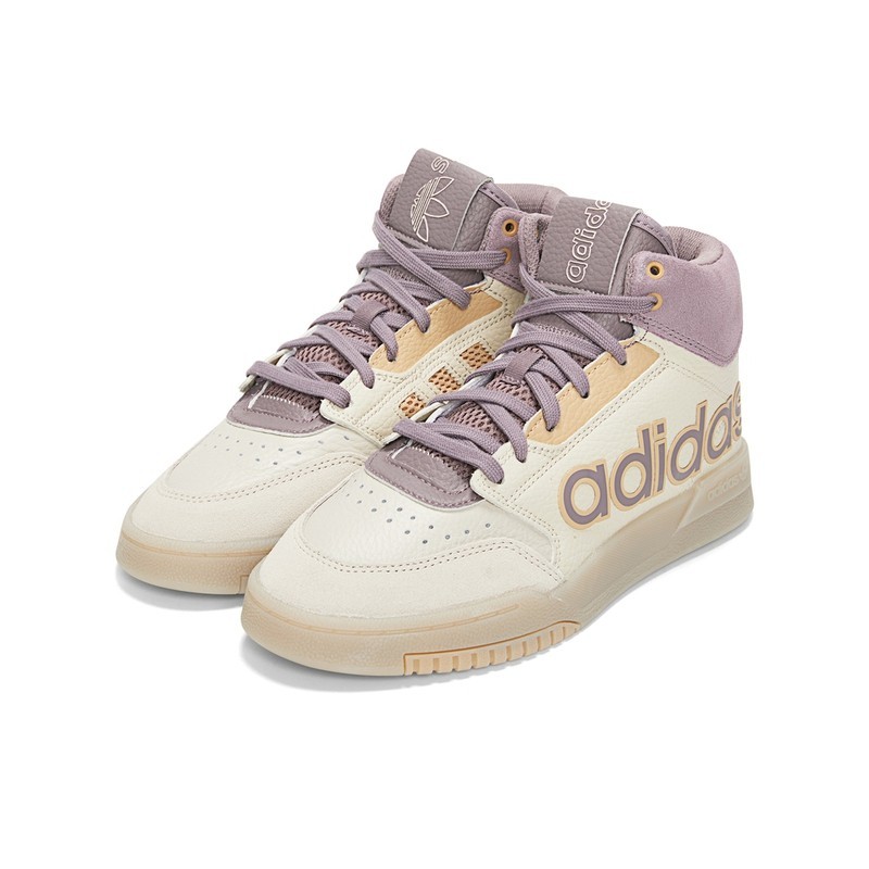 adidas阿迪达斯女鞋三叶草新款高帮系带运动休闲鞋板鞋h00221fy322639
