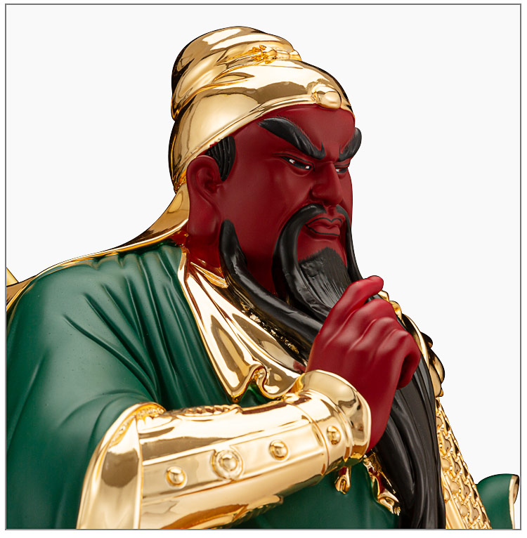台湾鎏金纯铜武财神关公像供奉神像关老爷武圣关二爷佛