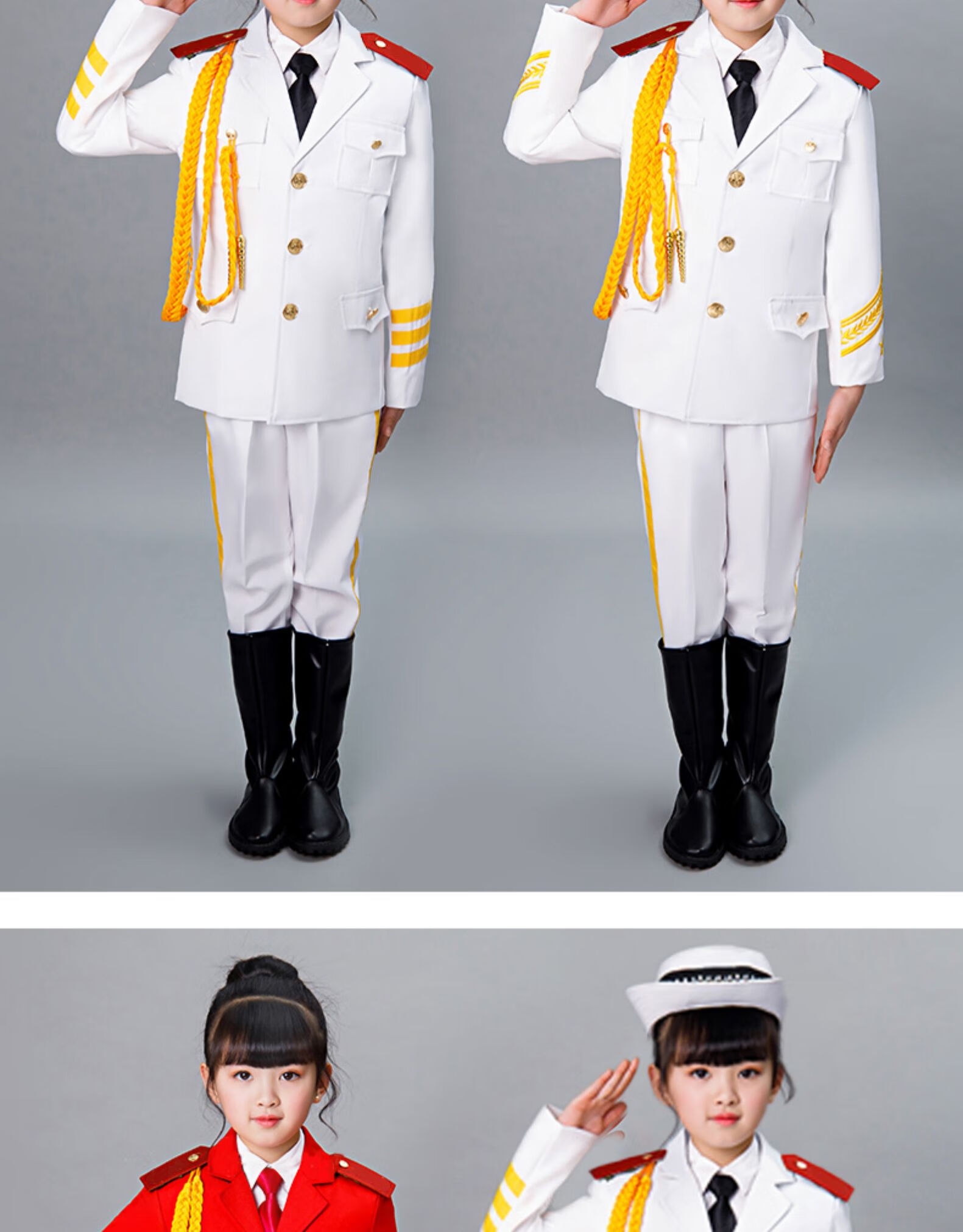 中学生升旗仪式小学生升旗手服装手儿童男女幼儿园国旗班表演出服套装